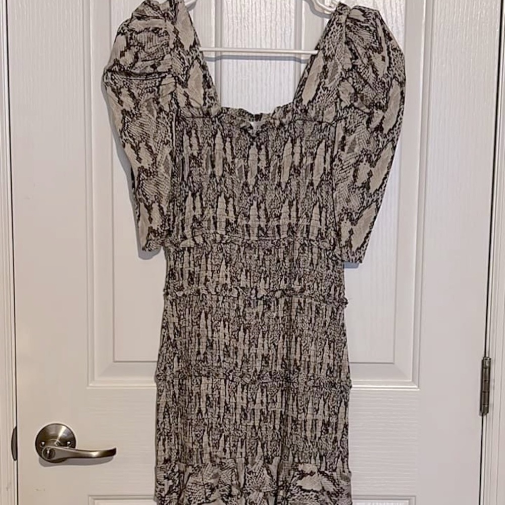 Vestique snakeskin dress